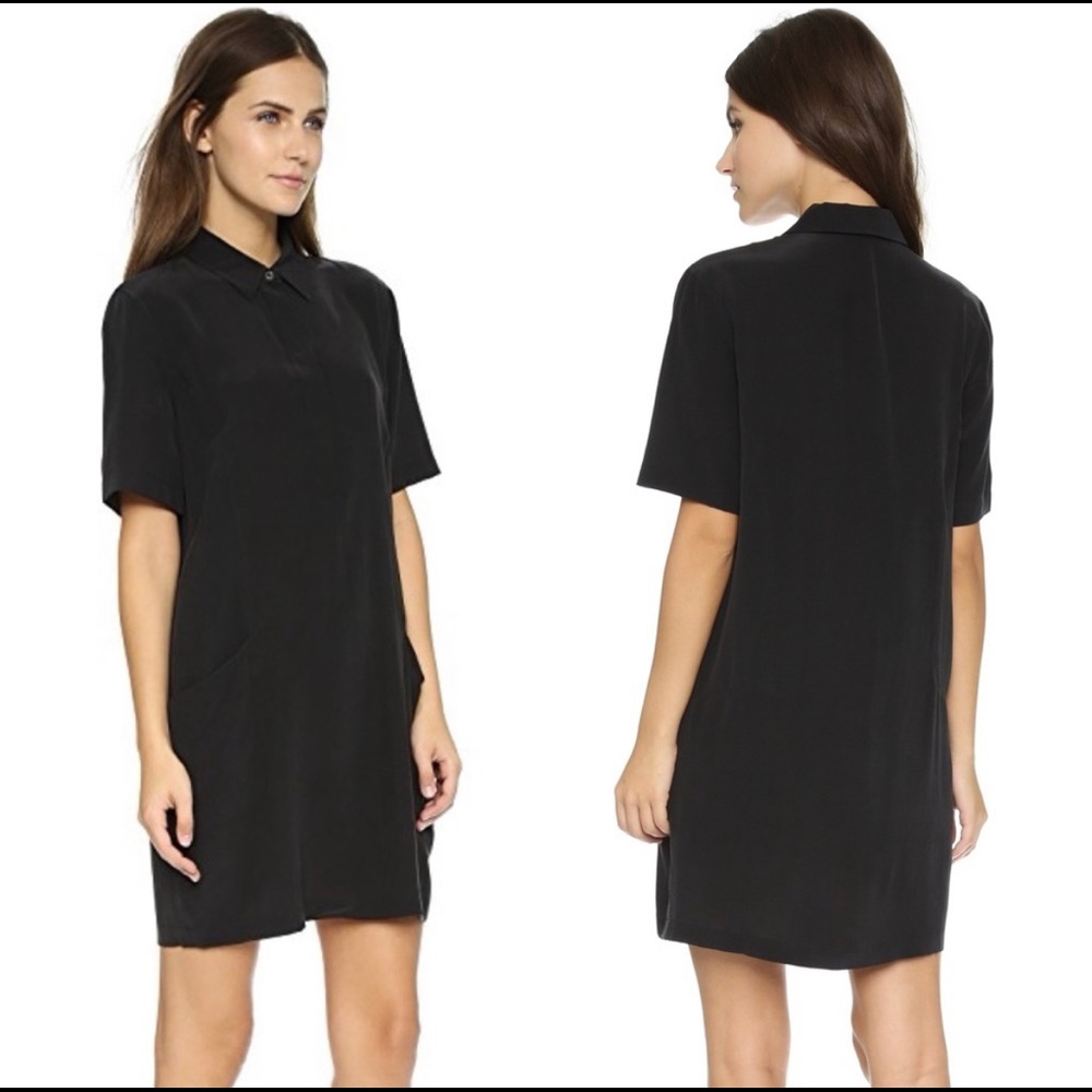 Equipment Women’s Dress Silk Larkin Shirt Dress Collared Short Sleeve Small